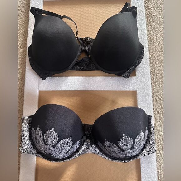 Simply Vera Vera Wang Other - Simply Vera Wang & Maidenform 2 Bundle Bras Black Strapless & Racerback size 38C